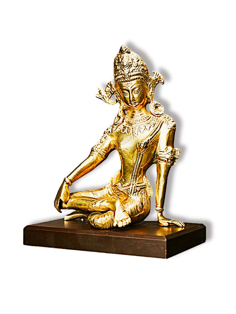 Brass Goddess Statue