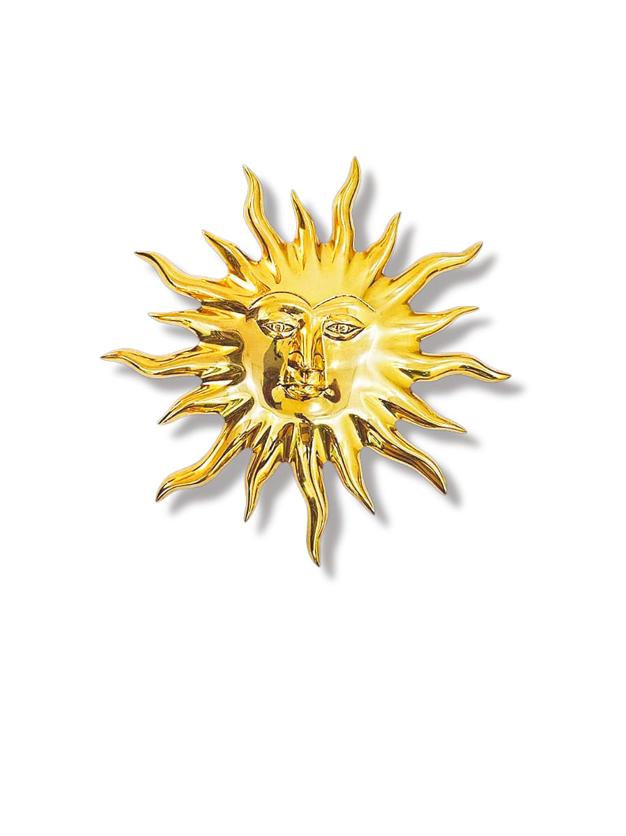 Brass Sun Face