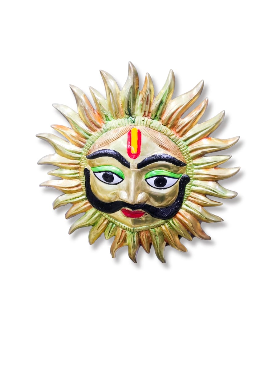 Painted Surya Sun Face