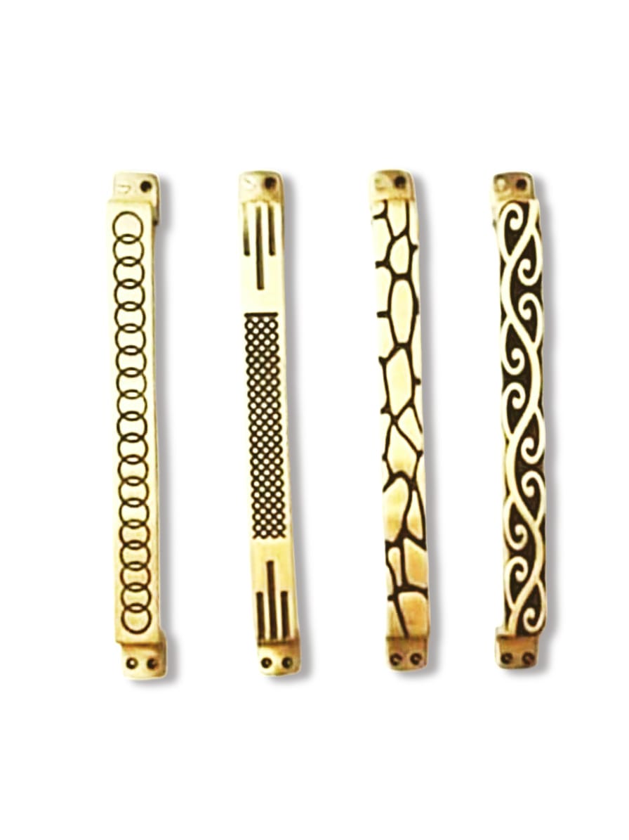 Brass Engraved Strip Set